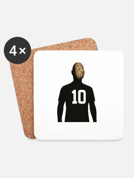Footballer - Coasters (set of 4) - white