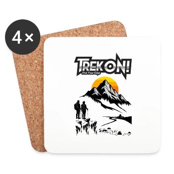 CADEAUX TREKKING ET RANDONNÉE - Dessous de verre (lot de 4) - blanc - Devant