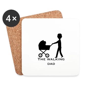 Papa on the Move - Coasters (set of 4) - white - Front