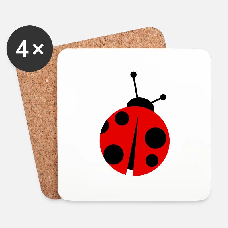 ladybird - Untersetzer (4er-Set) - Weiß