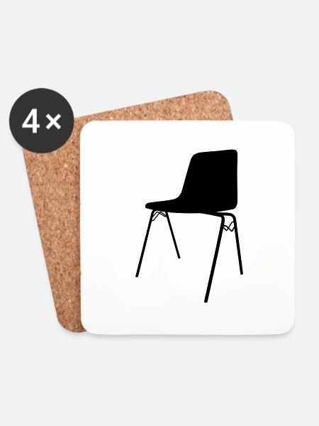 chair - Coasters (set of 4) - white