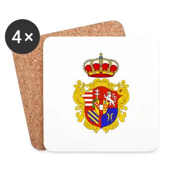 Stemma Granducato Toscana - Coasters (set of 4) - white - Front
