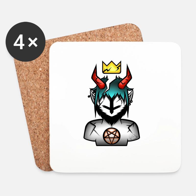 Die Seele eines gebrochenen Dämons - Untersetzer (4er-Set) - Weiß