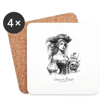 Miss Morgane - Saint-Coulomb - Coeur de Breizh - Coasters (set of 4) - white - Front