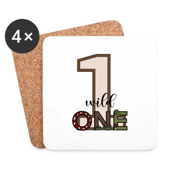 Wild one - Untersetzer (4er-Set) - Weiß - Vorne