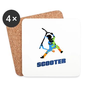Roller - Untersetzer (4er-Set) - Weiß - Vorne
