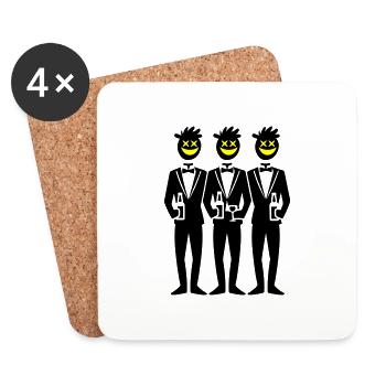 Groom Crew Bachelorette Party - Coasters (set of 4) - white - Front