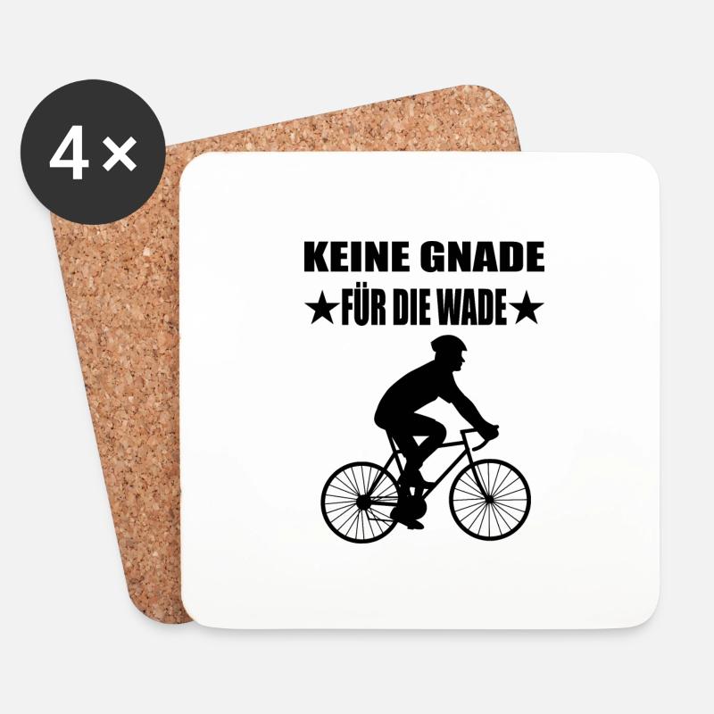 Fahrrad - Untersetzer (4er-Set) - Weiß