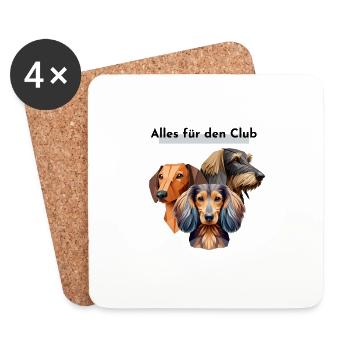 Alles für den Club 1 - Untersetzer (4er-Set) - Weiß - Vorne