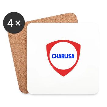 Bouclier Charlisa - Dessous de verre (lot de 4) - blanc - Devant