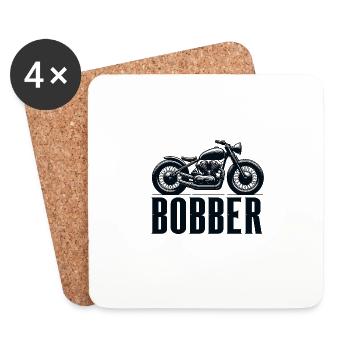 Bobber Bike - Dessous de verre (lot de 4) - blanc - Devant
