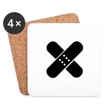 Pad - Untersetzer (4er-Set) - Weiß - Vorne