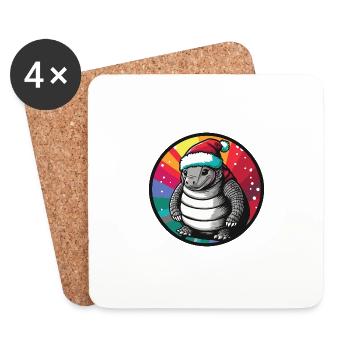 CeintureX-Mas Noël Noël - Dessous de verre (lot de 4) - blanc - Devant
