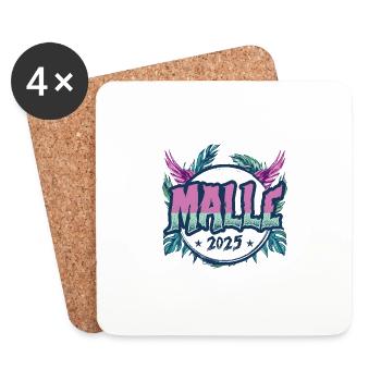 Malle 2025 Holiday - Coasters (set of 4) - white - Front