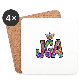 Bachelor Party Krone Bachelor Party - Coasters (set of 4) - white - Front