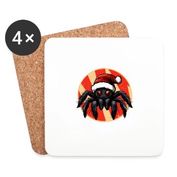 Noël Tarantula Noël - Dessous de verre (lot de 4) - blanc - Devant