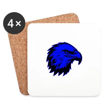 Eagle Animal Portrait - Coasters (set of 4) - white - Front