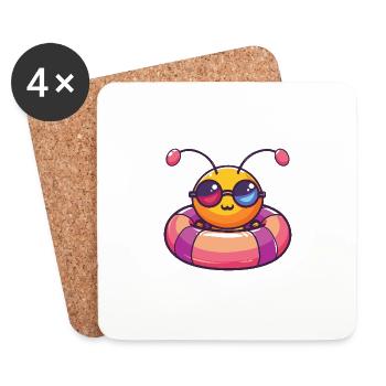 Ant Comic Cool - Coasters (set of 4) - white - Front