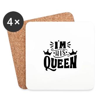 Queen Design - Untersetzer (4er-Set) - Weiß - Vorne