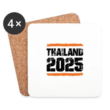 L’équipe de Thaïlande 2025 - Dessous de verre (lot de 4) - blanc - Devant