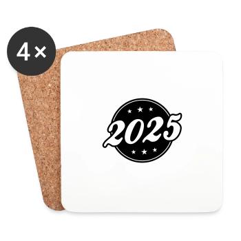 2025 Circle - Coasters (set of 4) - white - Front