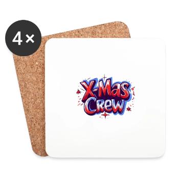 X-Mas Crew - Coasters (set of 4) - white - Front