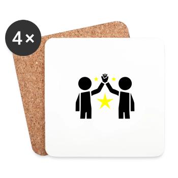 Friendship Best Friends - Coasters (set of 4) - white - Front