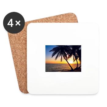 sunset - Coasters (set of 4) - white - Front