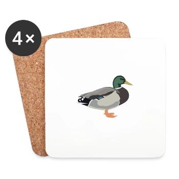 mallard - Coasters (set of 4) - white - Front