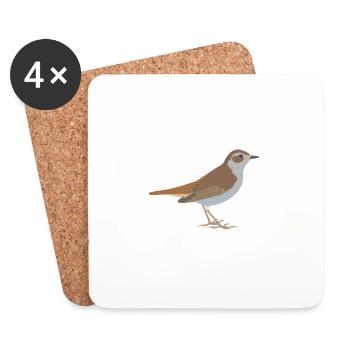 nightingale - Coasters (set of 4) - white - Front