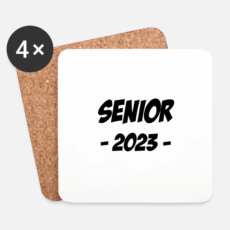 Senioren 2023 - Untersetzer (4er-Set) - Weiß