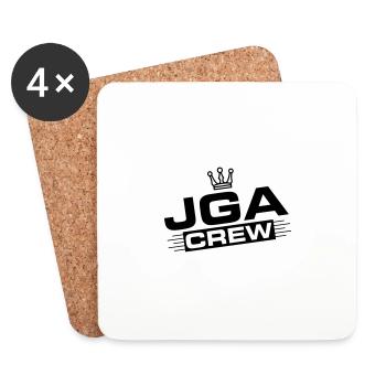 Junggesellen Abschied Crew Jga Spruch - Untersetzer (4er-Set) - Weiß - Vorne