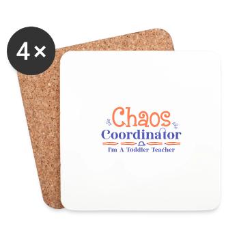 Toddler Teacher Appreciation 100th Day Of School - Coasters (set of 4) - white - Front
