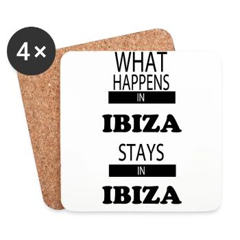ibiza - Untersetzer (4er-Set) - Weiß - Vorne