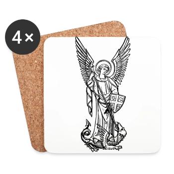 COLLECTION ANGEL MICHAEL - Dessous de verre (lot de 4) - blanc - Devant