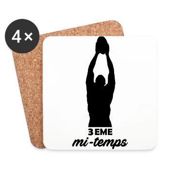 3eme mi temps - Dessous de verre (lot de 4) - blanc - Devant