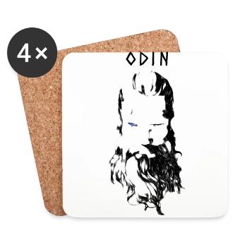 Odin - Coasters (set of 4) - white - Front