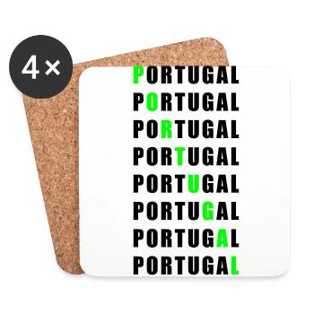 Portugal - Untersetzer (4er-Set) - Weiß - Vorne