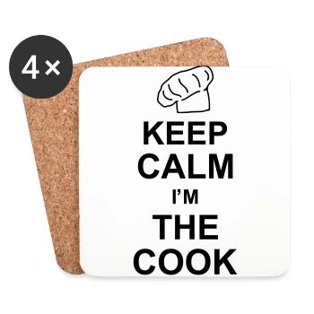 keep calm im the cook kg10 - Untersetzer (4er-Set) - Weiß - Vorne
