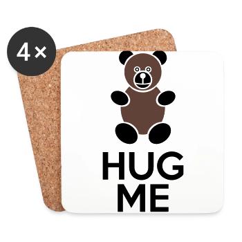 Hug Me - Untersetzer (4er-Set) - Weiß - Vorne