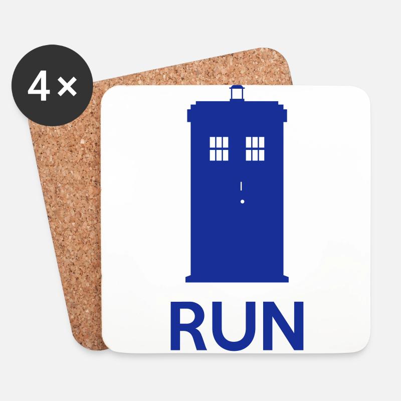Run - Untersetzer (4er-Set) - Weiß