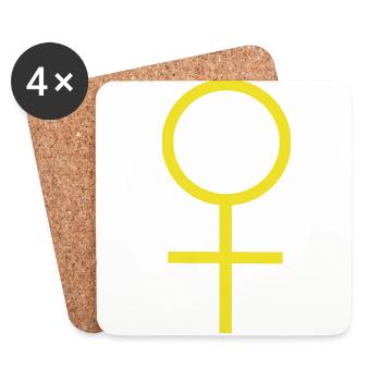 Women's Day - Coasters (set of 4) - white - Front