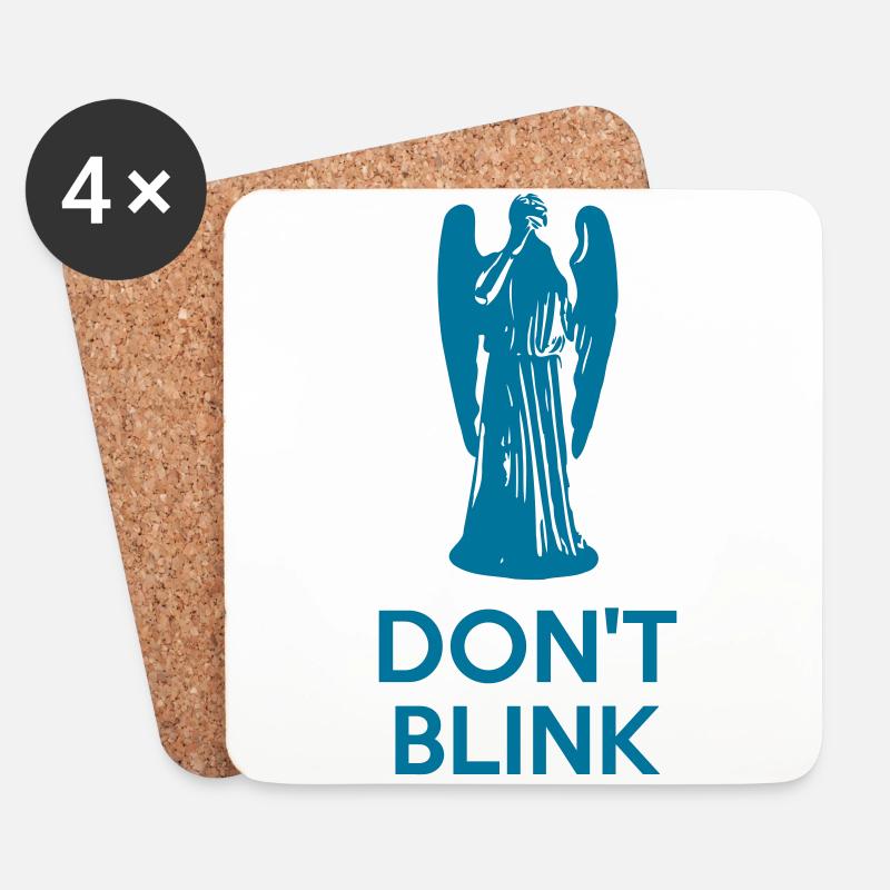 Don't Blink - Untersetzer (4er-Set) - Weiß