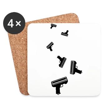 Weapon Money Rain - Coasters (set of 4) - white - Front