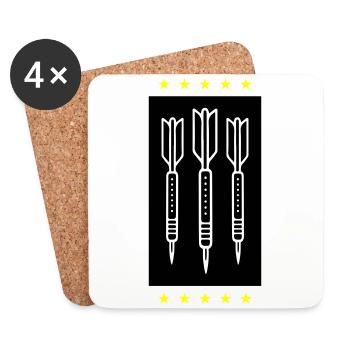 Darts Team Darts Icon - Coasters (set of 4) - white - Front