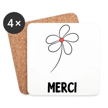 MISTRESS. HEART. MASTER. THANK YOU. THANK YOU MISTRESS. - Coasters (set of 4) - white - Front