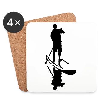 Stand up paddling - Untersetzer (4er-Set) - Weiß - Vorne