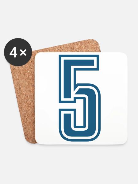 5 - Untersetzer (4er-Set) - Weiß