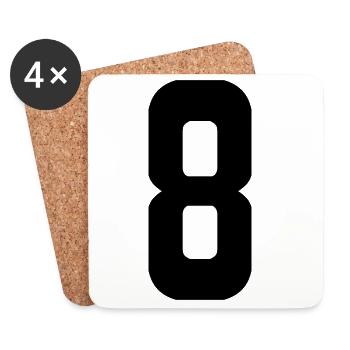 8 - Coasters (set of 4) - white - Front