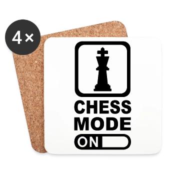 Chess Mode - Untersetzer (4er-Set) - Weiß - Vorne